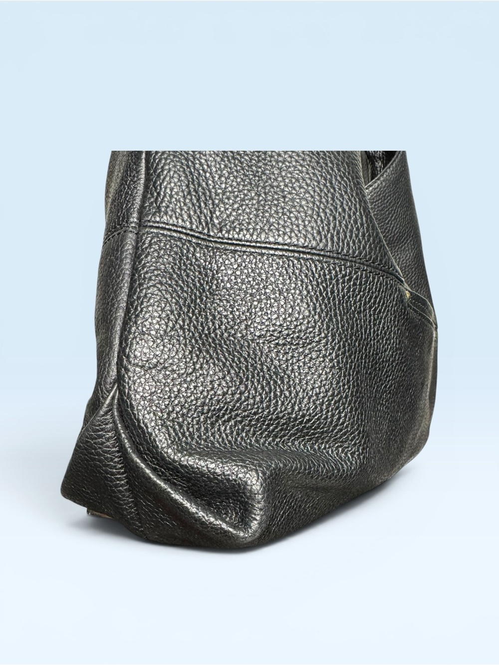 Michael Kors Fulton Black Pebble Leather Hobo Bag - Picture 5 of 10